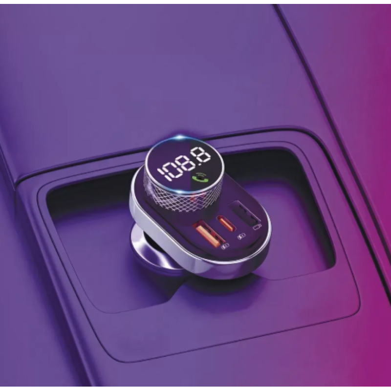 Proove Sound Link 30W Bluetooth FM Transmiters ar USB-C Power Delivery un USB Quick Charge 3.0 Auto Lādētājs, Melns